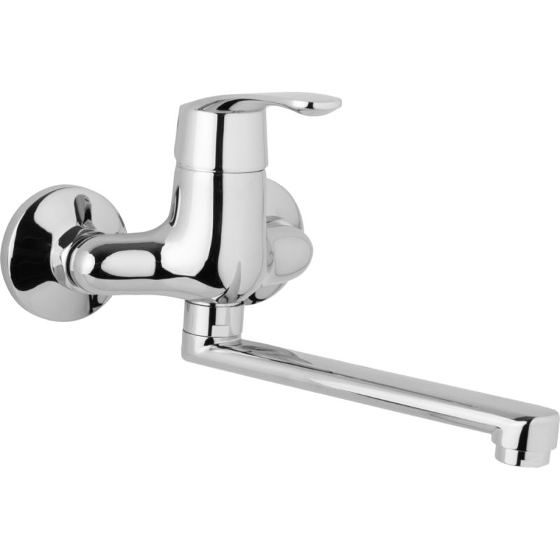 Nástenná drezová a umývadlová batéria HELA, rozteč 100 mm, ramienko 200 mm